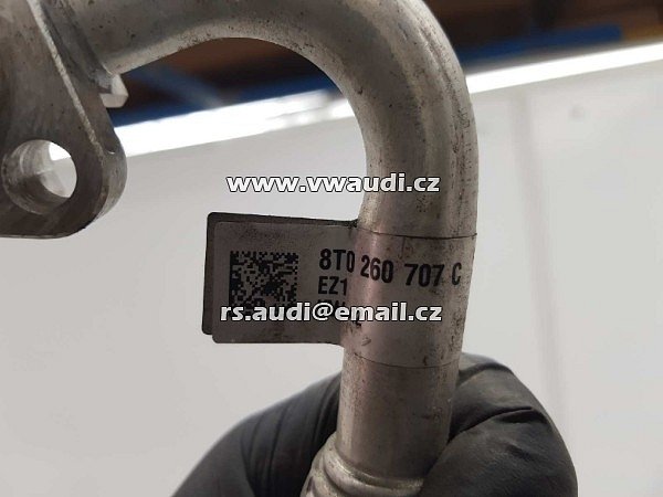 8T0 260 707C Hadice klimatizace kompresoru klimatizace Audi A4 8K 13-17 AUDI S5 8TO260707C OEM použité - 2
