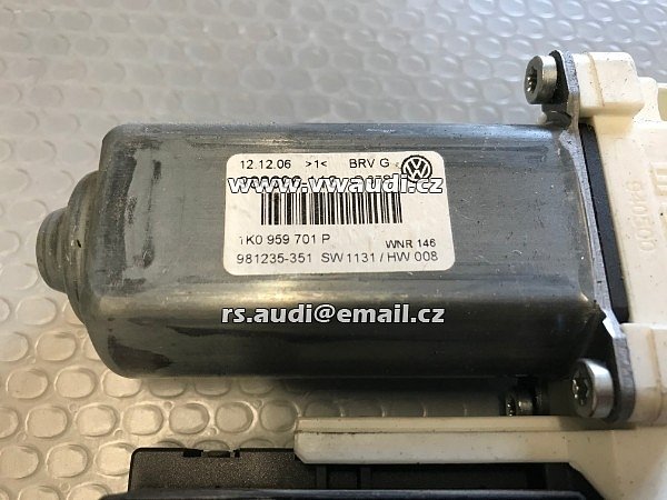 1K0 959 793L VW Passat 3C elektrický motor regulace okna přední levý 1KO 959 793L / 1K0959701P  - 3