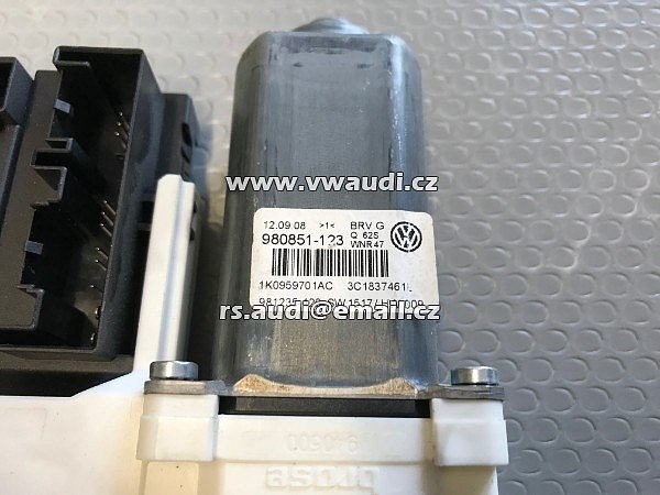 1K0 959 793N Řídící jednotka dveří řídící jednotka VW Passat 3C motor elektrického ovládání oken přední levý 1KO959701AC 1KO959793N - 3