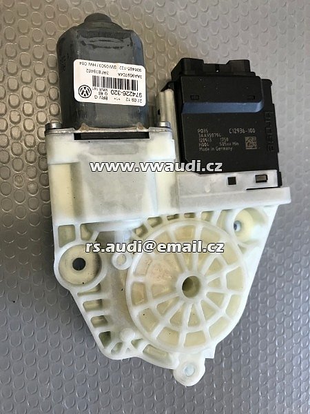 3AA 959 794  Motorek stahování okna skla elektrická stahovačka okenní motor VW Passat 3C 3AA B7  zadní pravý - 3