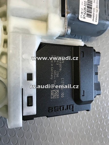 3AA 959 794  Motorek stahování okna skla elektrická stahovačka okenní motor VW Passat 3C 3AA B7  zadní pravý - 5