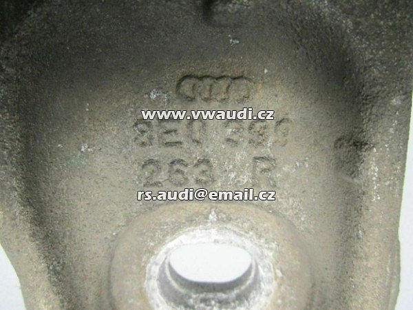 8E0 399 263 R Nosič převodovky příčný nosník Audi A4 S4 B6 8E 1,8T 4,2 8EO399263R nosič převodovky držák konzole - 2