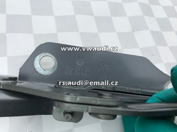 Závěs kapoty levý pravý VW Caddy 2K5 originál 2K5823301 2K5823302 pant kapoty pravá levá - 5