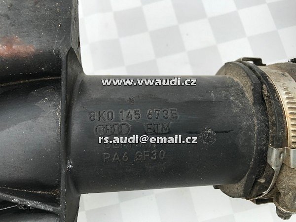 8K0 145 673E Potrubí vedení stlačeného vzduchu Audi A4 A5 Audi Intercooler 8KO 145 673E  roura hadice trubka  - 3