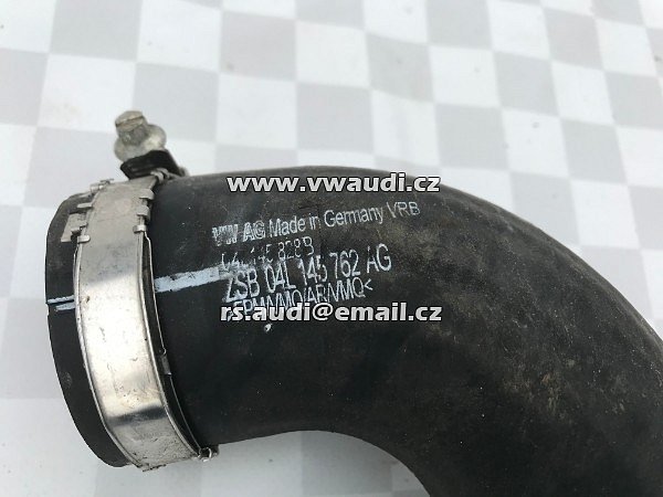04L 145 762AG O4L145828B  . O4L 145 762AG Hadice plnicího vzduchu 2,0 TDI 04L Audi A4 8K A5 8F 8T A6 4G Q5 originál trubka roura vedení stlačeného vzduchu  - 3