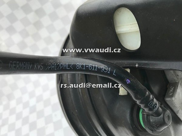  8K1 611 931L Podtlakové potrubí posilovače brzd Audi S4 B8 8K1 611 931 L   - 2