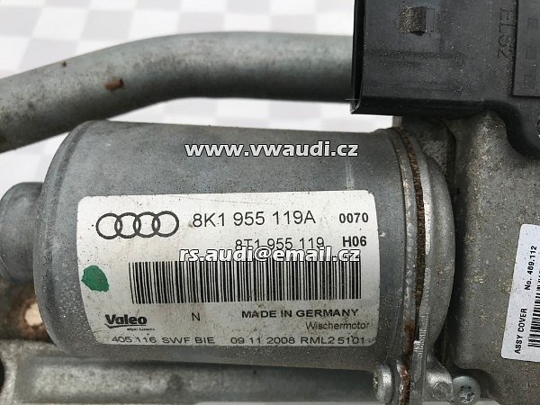 8K1955119A 8T1 955 119  AUDI B8 A4 Motor stěrače čelního skla 8K1 955 119A - 6
