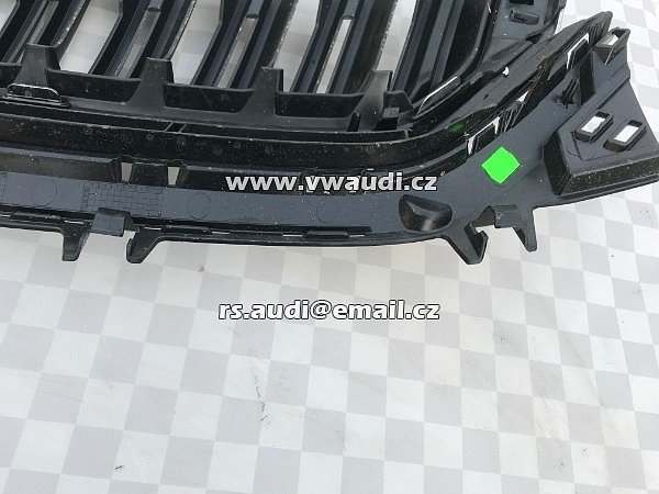  565 853 653 A  Maska Skoda Kodiaq, 565 853 653 A  crom plast černý lak   - 8