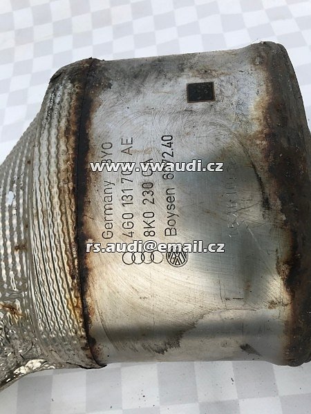 4G0 131 703 AE Katalyzátor Audi A6 4G A4 8K A5 8T Q5 2,0 TDI katalyzátor Kat potrubí 4G0131703AE 3Q0253691F - 4