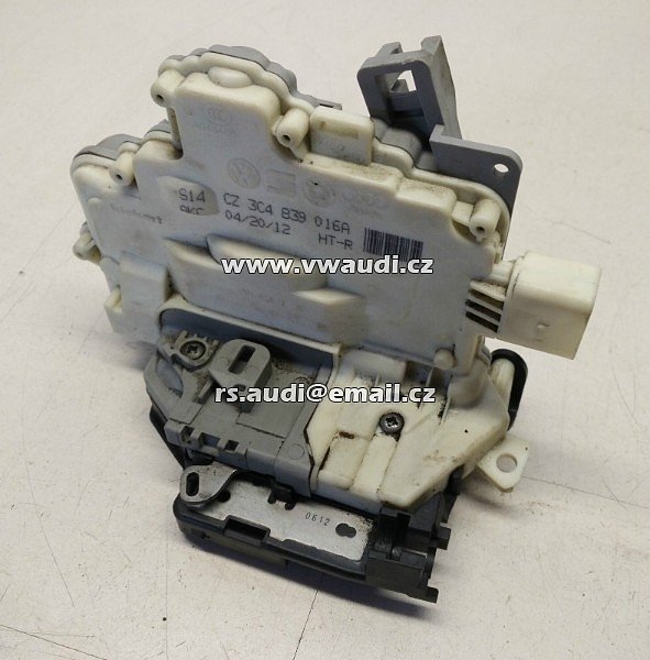 3C4 839 016A Zámek dveří servomotor centrál  VW Passat 3C Q7  vzadu vpravo 3C4839016A - 2