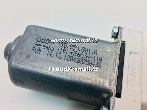 8K0 959 801A 8KO959801A Audi A4 A5 A6 Q7   motor okna, přední levý - 3