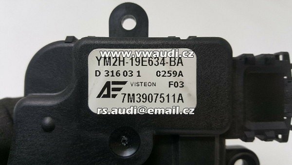 7M3907511A  Servo motor motorek nastavení klapky topení / klimatizace  Servopohon Sharan 7M aktuátor klimatizace ventilace 7M3907511A - 2