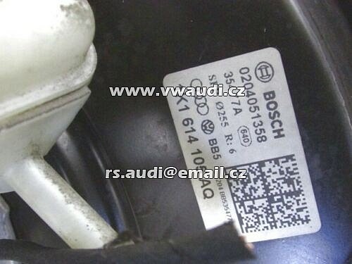 1K1 614 105 AQ  Posilovač brzd  GOLF 5 V 1K1614105AQ 1,9 77 KW 105 PS ABS Diesel  BOSCH 020451358 brzdový válec kompletní - 2