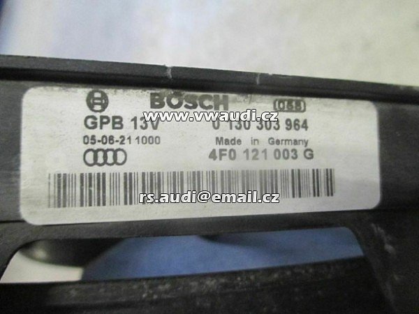 4F0 121 003 G . 4FO 121 003 G Dvojitý ventilátor Audi A6 4F V6 TDI  chladiče ventilátoru klimatizace   sahara větráky chlazení motoru klimatizace - 4