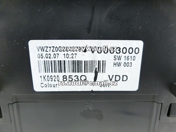 Rychloměr VW Golf 5 V JETTA 1K 03-09 TDI 1,9 77KW - 2