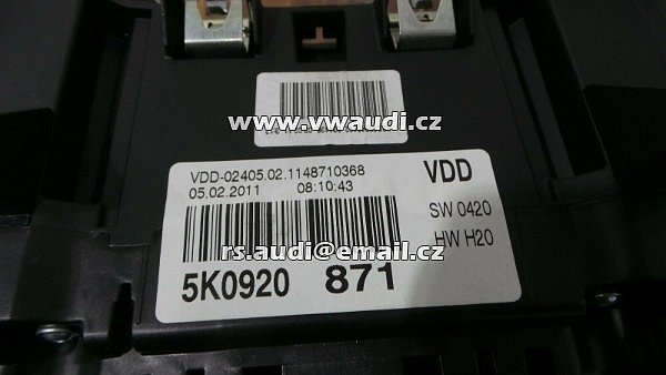 Tachometr VW Golf 6 (5K1) 1.4 2011 - 2