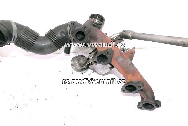 03G253019K Turbodmychadlo Audi VW Seat Škoda BLS 1,9 TDI 77KW 105PS O3G253019K O3G253014M  03G253014M - 3