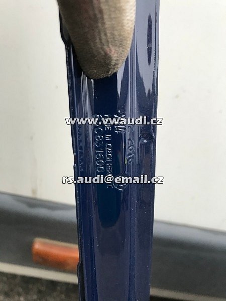 6V0 831 600  Škoda Fabia 3 III  3VO 3V0 DVEŘE dveře pravé modrá barva 2014 - 2017 6VO831600 pravé dveře - 4
