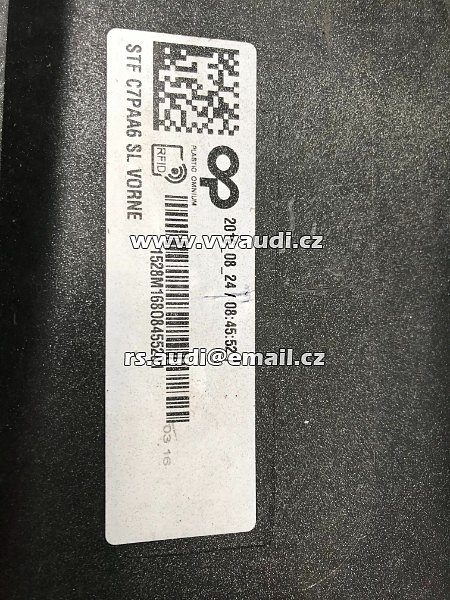 4G0 807 437 AC S-LINE NÁRAZNÍK přední AUDI A6 S6 4G C7 Facelift 2014-2018 nárazník 4GO807437AC - 5
