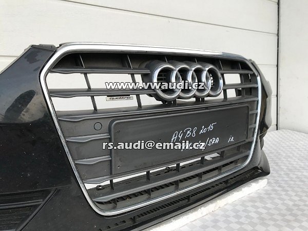 8K0 807 437 AC přední nárazník AUDI A4 B8 8K 2014 2015 facelift   8KO807437 8K0 807 437 AC MYTHOSSCHWARZ černá barva mythosschwarz metallic audi a4 b8 - 25