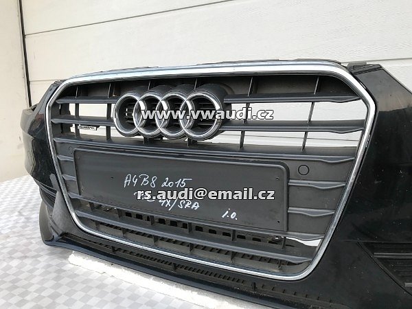 8K0 807 437 AC přední nárazník AUDI A4 B8 8K 2014 2015 facelift   8KO807437 8K0 807 437 AC MYTHOSSCHWARZ černá barva mythosschwarz metallic audi a4 b8 - 3