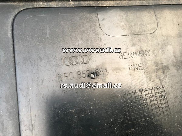 8R0 853 651 Přední maska ​​chladiče  Audi Q5 8R Facelift S Line 2012- maska ​​masky chladiče přední masky 8R0853651 - 7