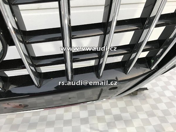 8R0 853 651AB AUDI Q5 8R 2013-16 Chromovaná mřížka maska  předního nárazníku 8R0853651R maska přední grill černý lak plastu +  chrom  - 14