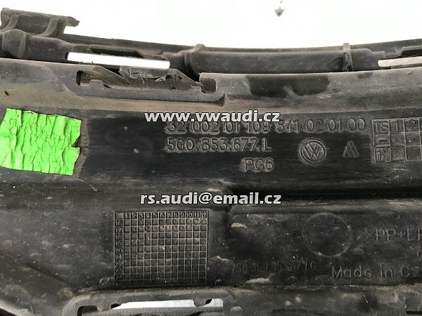 5G0 853 677L VW Golf VII 7 přední maska ​​chladiče 5GO853677L - 4