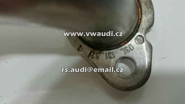 03L 131 521 Q VW Golf TDI recirkulační potrubí výfukových plynů EGR O3L131521Q - 3