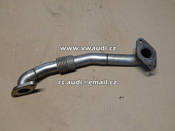 038 131 521AF EGR potrubí recirkulace výfukových plynů 038131521AF chladič výfukových plynů VW Sharan 7M AUY 1,9 TDI - 2