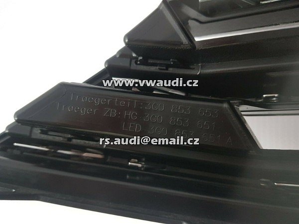 3G0 853 651  3G0 853 651A 3G0 853 653 Přední maska ​​VW Passat 3G B8 přední od 2014 - 3