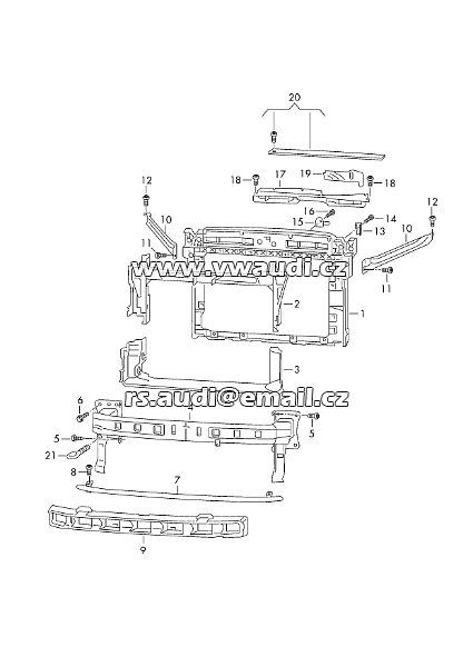  565 807 093 Skoda KODIAQ příčný nosník nárazníku výztuha přední spodní 565807093 - 2