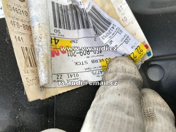 4F0 809 111 K 2005-2011 Audi A6 4F 2006 3,0 TDI 2,7  Držák blatníku nosník plech přední podběh levá strana  - 5