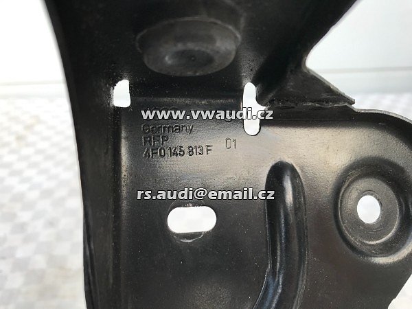 4F0 145 813 F 2005-2011 Audi A6 4F 2006 3,0 TDI 2,7  nosník plech přední podběh levá strana držák  - 3