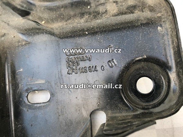 4F0 145 814 G 2005-2011 Audi A6 4F 2006 3,0 TDI 2,7  nosník plech přední podběh levá strana držák  - 3