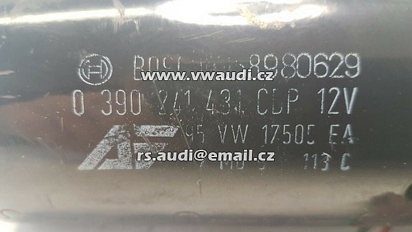 7M0 955 113 C  Motor stěračů VW Sharan 7M PŘEDNÍ 0390241431 7M0955113C 95VW17505EA 1397328048 - 2