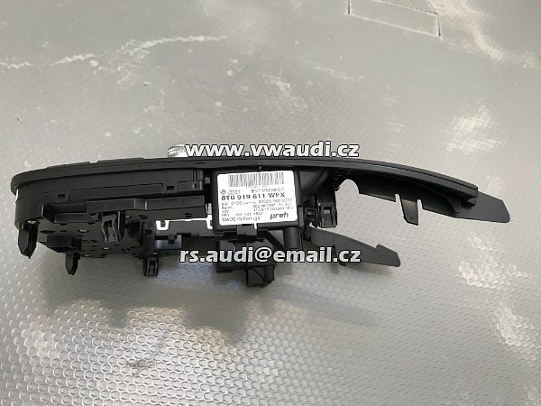  8T0 919 611 8TO 919 611 WFX  AUDI A4 / A5 8K 8T 2015  panel ovládání  kolem řadící páky chrom BDT  MMIB8/EC  kolem řadící páky chrom  - 4