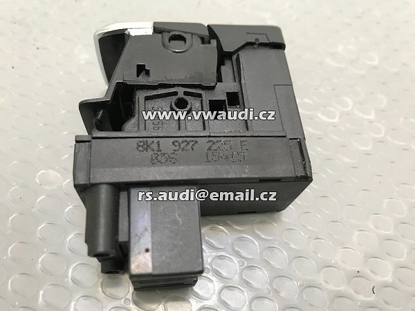 8K1 927 225 E  8K1 927 225 E spínač vypínač ruční brzda ovládání tlačítko parkovací elektická brzda + CHROM - 6