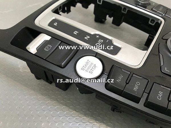 8K1 927 225 E  8K1 927 225 E spínač vypínač ruční brzda ovládání tlačítko parkovací elektická brzda + CHROM - 9