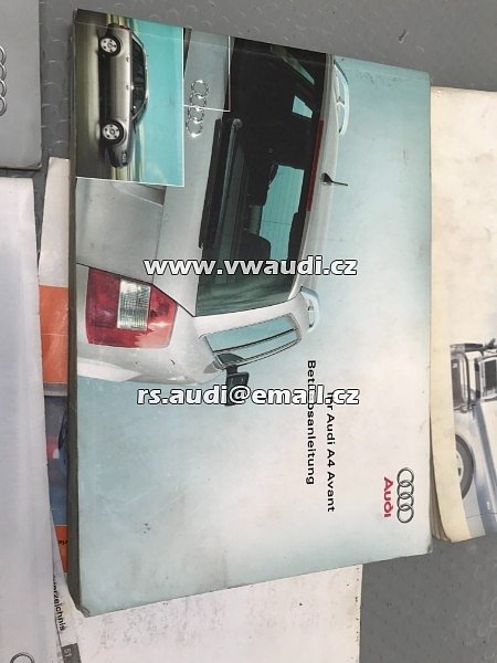 2425618E900 návod k obsluze Audi A4 B6 2001 2004 8E manual k vozu palubní kniha    - 2