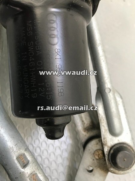 8K1 955 119B 8K1955119B  2014 2015 AUDI S4 B8 - MOTOR STĚRAČE ČELNÍHO SKLA - 7