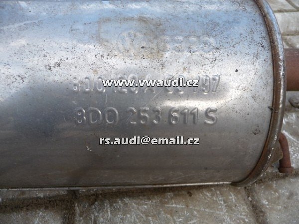  výfuk tlumič zadní 8D0 120A . 8D0 253 661 S Tlumič výfuku koncová část Passat A4  - 3