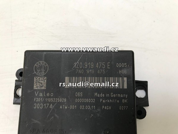 1Z0 919 475E  jednotka PDC parkovací asistent  1ZO 919 475E  7NO 919 475  Superb  řídicí jednotka PDC parkovací sytém - 2