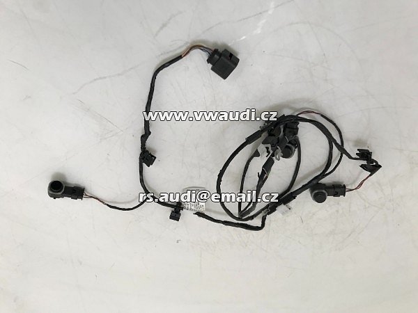3TO095B   .  3TO 971 095 B  . Kabeláž - elektroinstalace pro parkovací senzory Zadní nárazník kabel + čidla PDC 4X 4H0 919 275 - 4