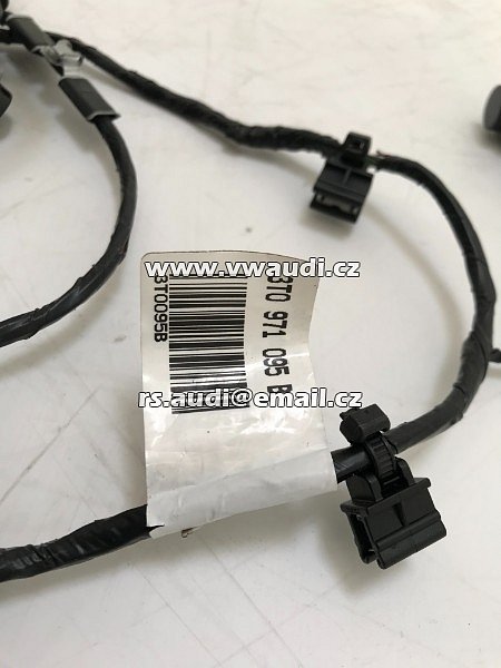 3TO095B   .  3TO 971 095 B  . Kabeláž - elektroinstalace pro parkovací senzory Zadní nárazník kabel + čidla PDC 4X 4H0 919 275 - 11