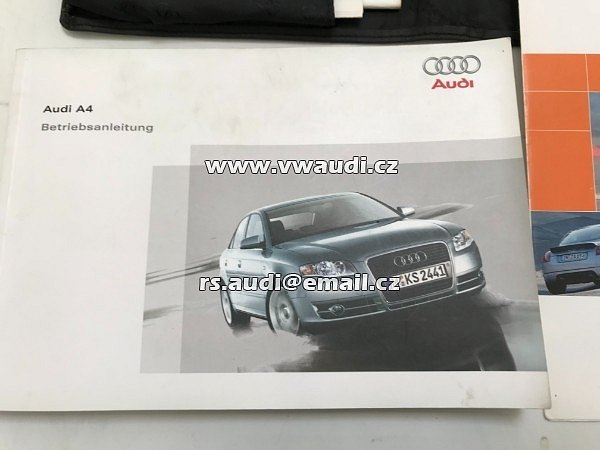   251 561 8EC 00  návod k obsluze Audi A4 B7 2006 2007  8E manual k vozu palubní kniha technické parametry  - 3