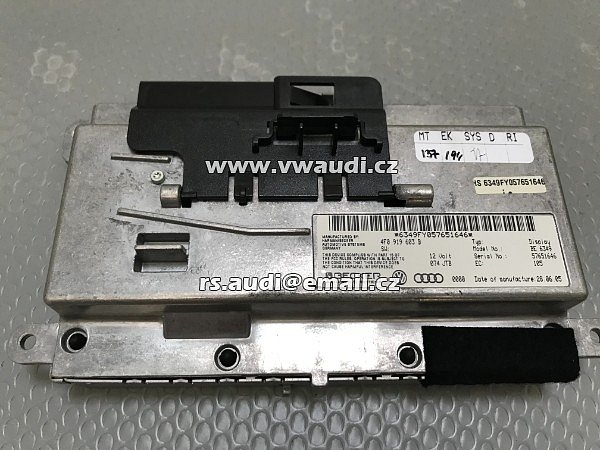 4F0 919 603 B, 4F0919603B Audi A6 C6 4F Mmi Displej LCD Navigace Multimédia 4FO919603B BECKER - 2