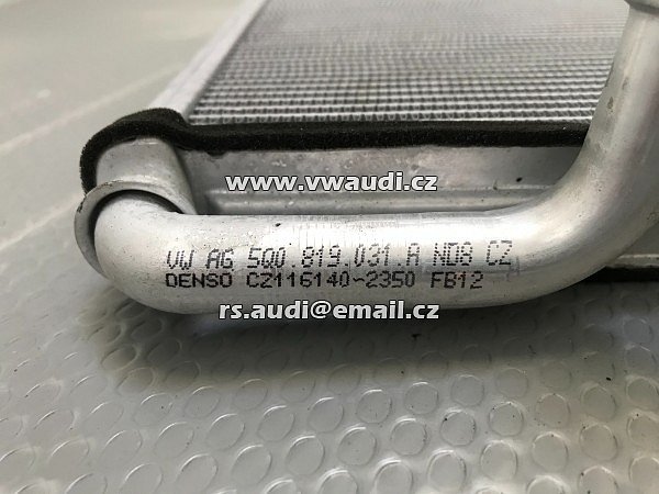 5QO 819 031 A radiator topení   Audi VW Seat Skoda topení topné těleso výměník tepla - 4