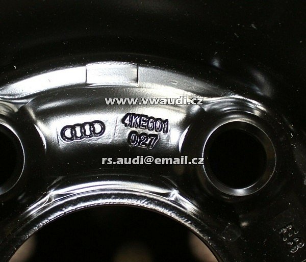 4KE 601 027 AUDI e-tron rezervní kolo 4KE601027 5,5Jx19 ET6 T185 / 70-19 116P DOT 0519 dojezdové kolo rezervní uzké  - 3