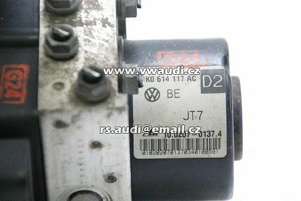 Hydraulický blok jednotka ABS 1K0614117AC VW Caddy 2K Golf 5 6 Seat Leon 1P Toledo - 2